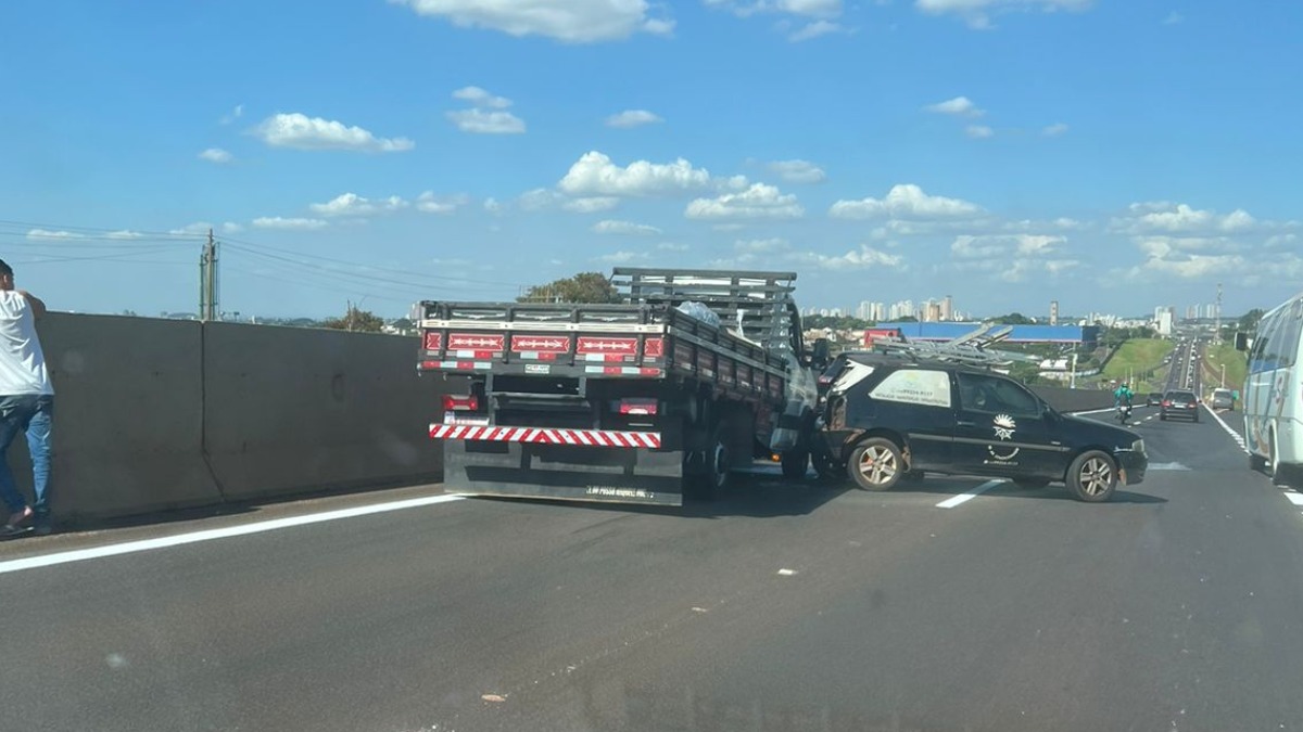 Colisões traseiras no Anel Viário Sul