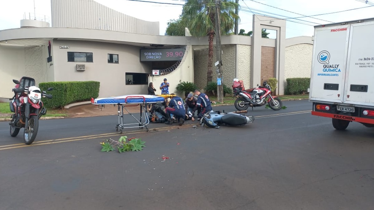 acidente moto avenida Brasil
