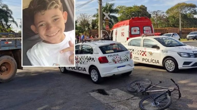 acidente bicicleta caminhão aguaí