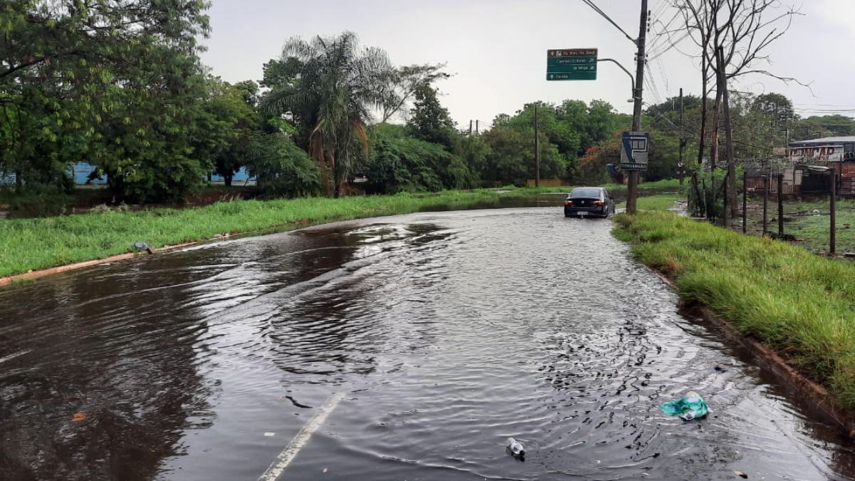 alagamento na Via Norte