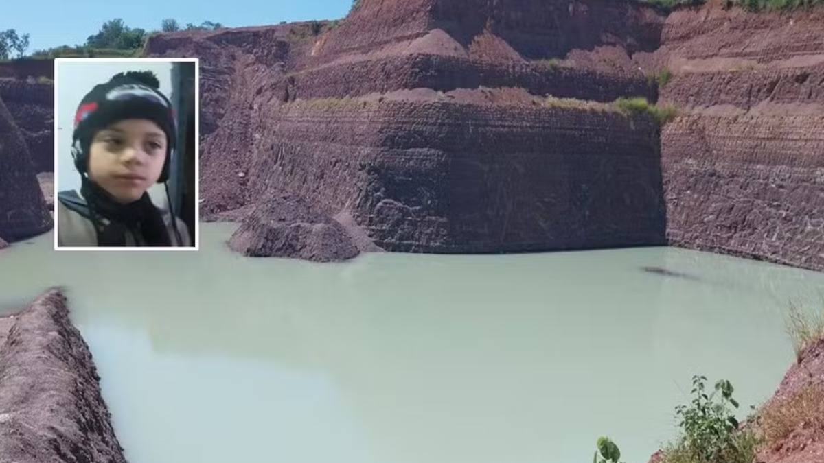 afogamento criança mina argila