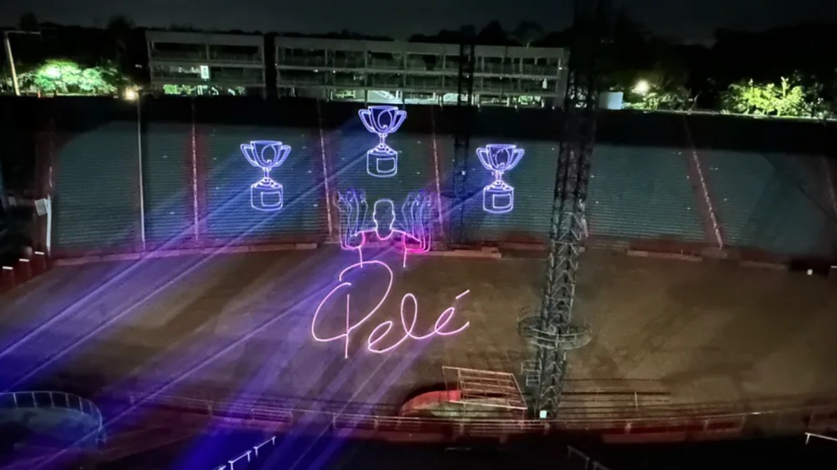 projeções laser Barretos