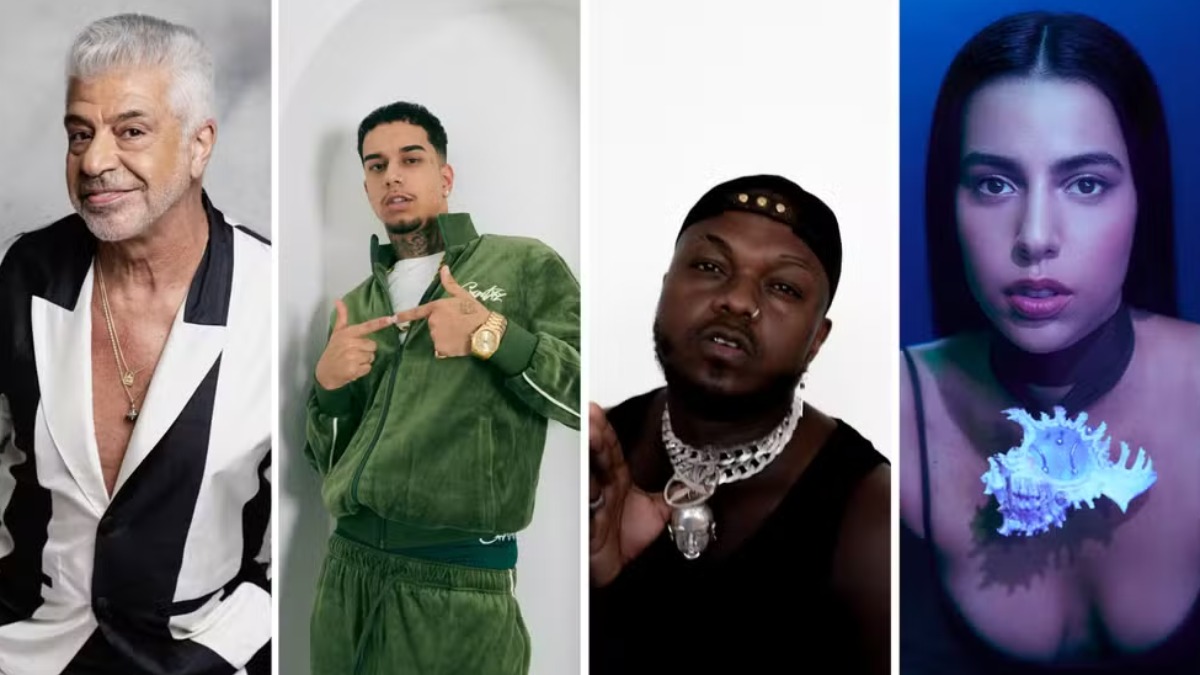 Com Djavan e Lulu Santos