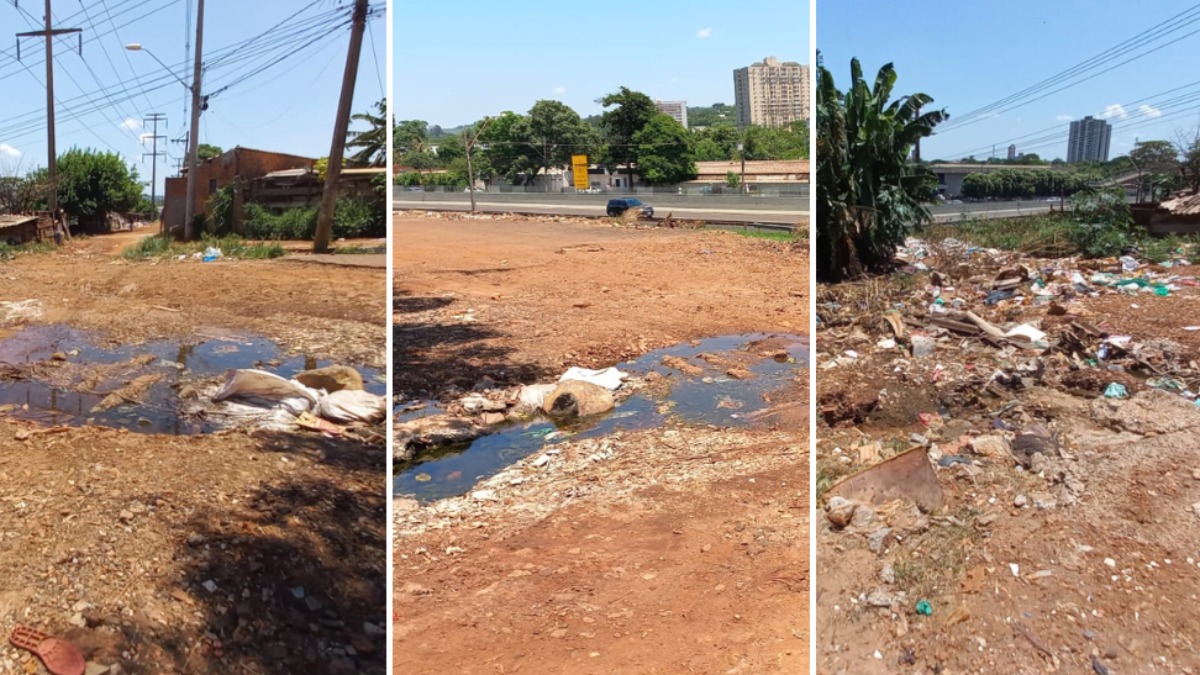 Avenida Patriarca sem asfalto
