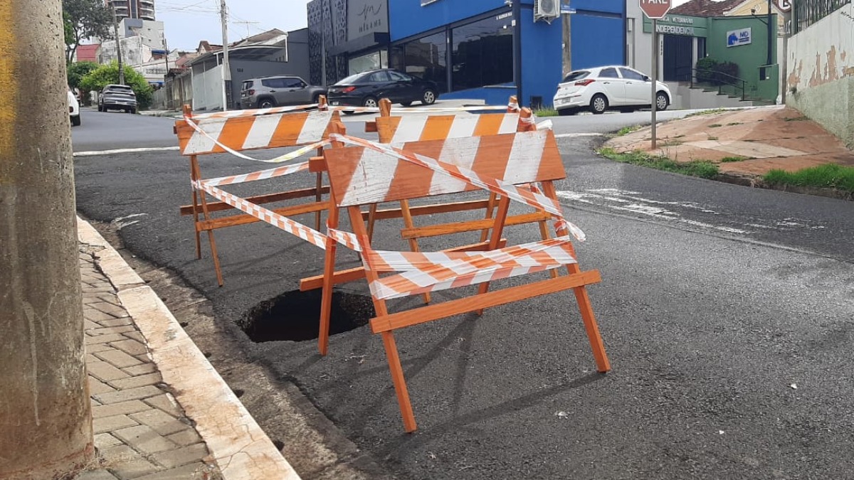 buracos na rua