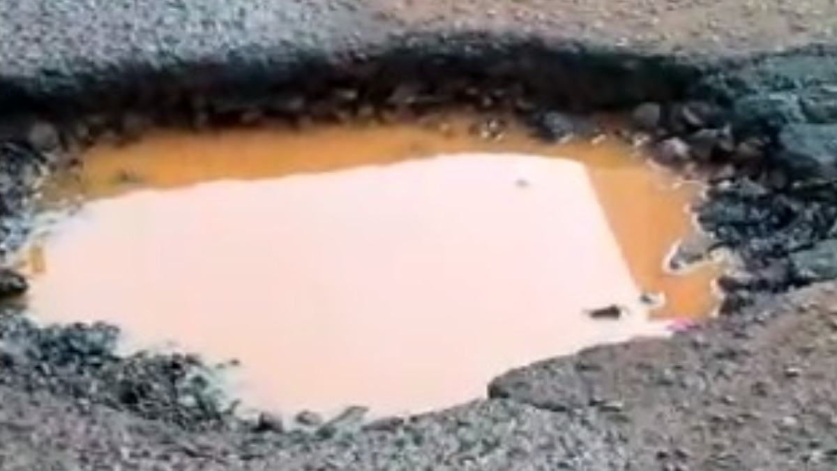 buracos e vazamentos de água