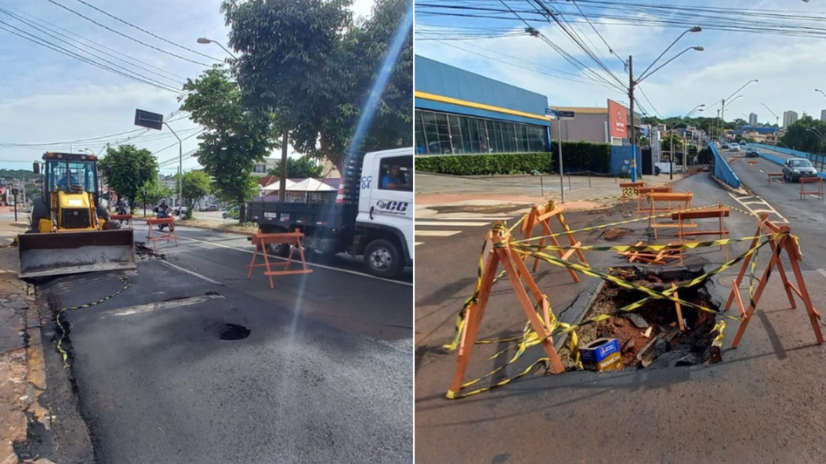 buraco avenida Independência