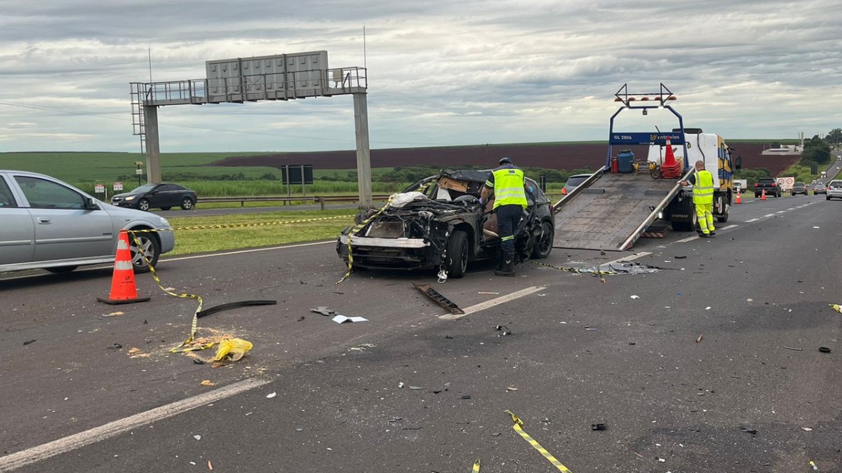 acidente na Rodovia Atílio Balbo