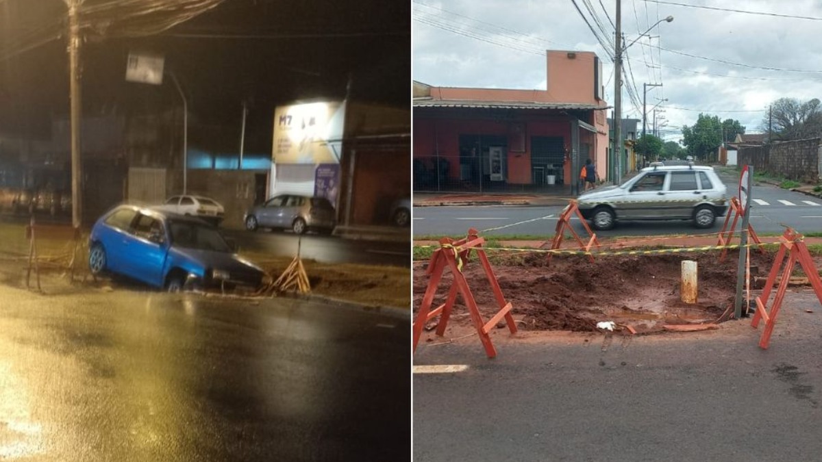 buraco na avenida Recife