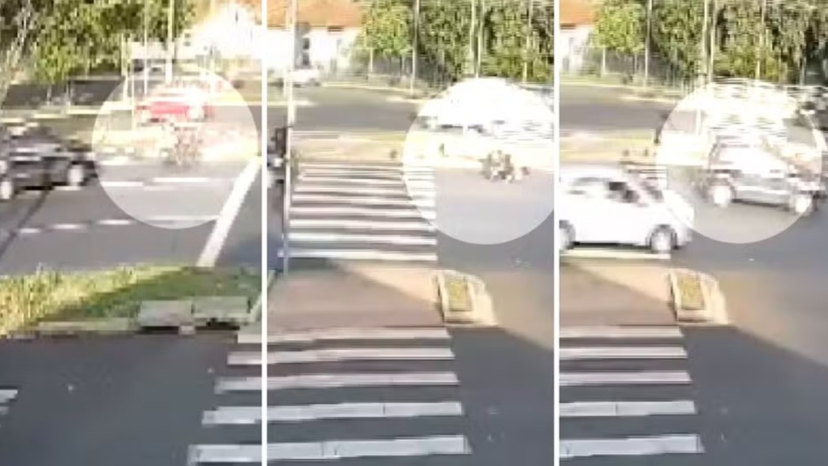 Carro atropela bartender e mototaxista na