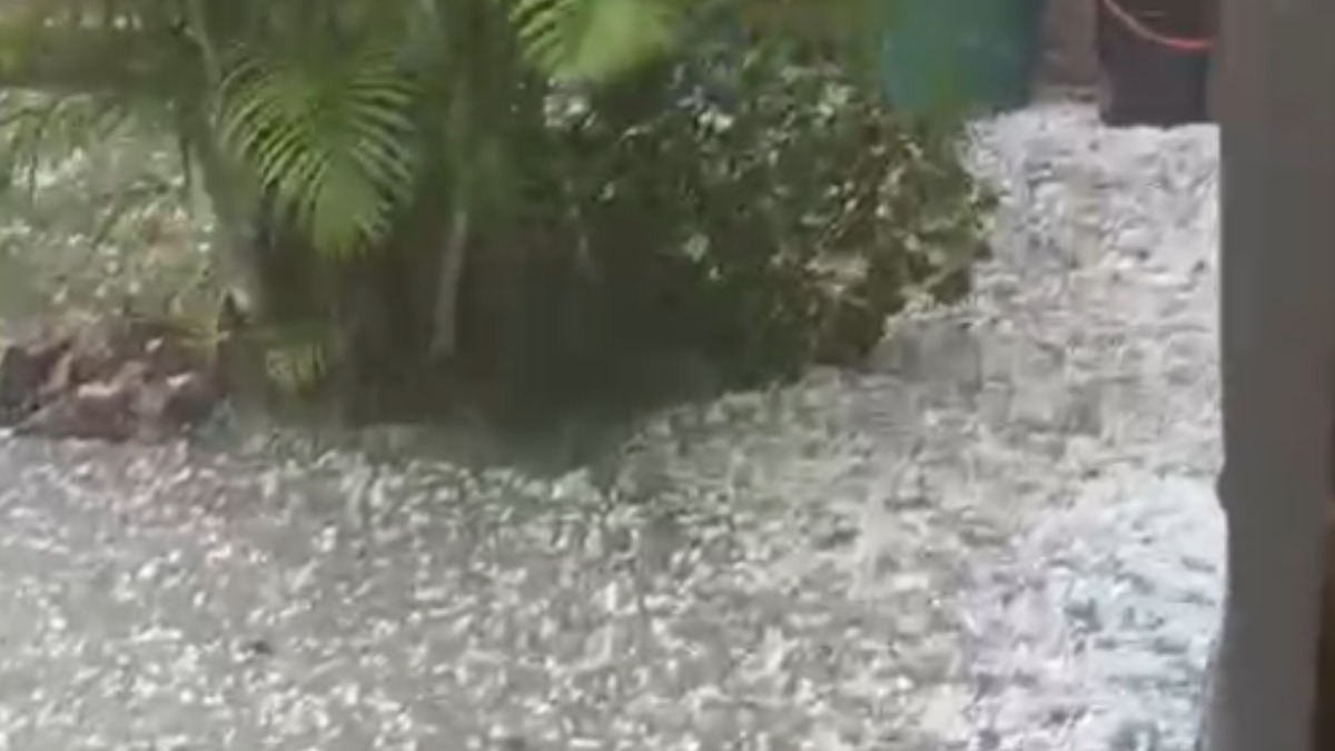 Pancada de chuva na região assusta