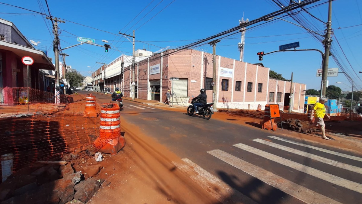 bloqueio cruzamento ruas