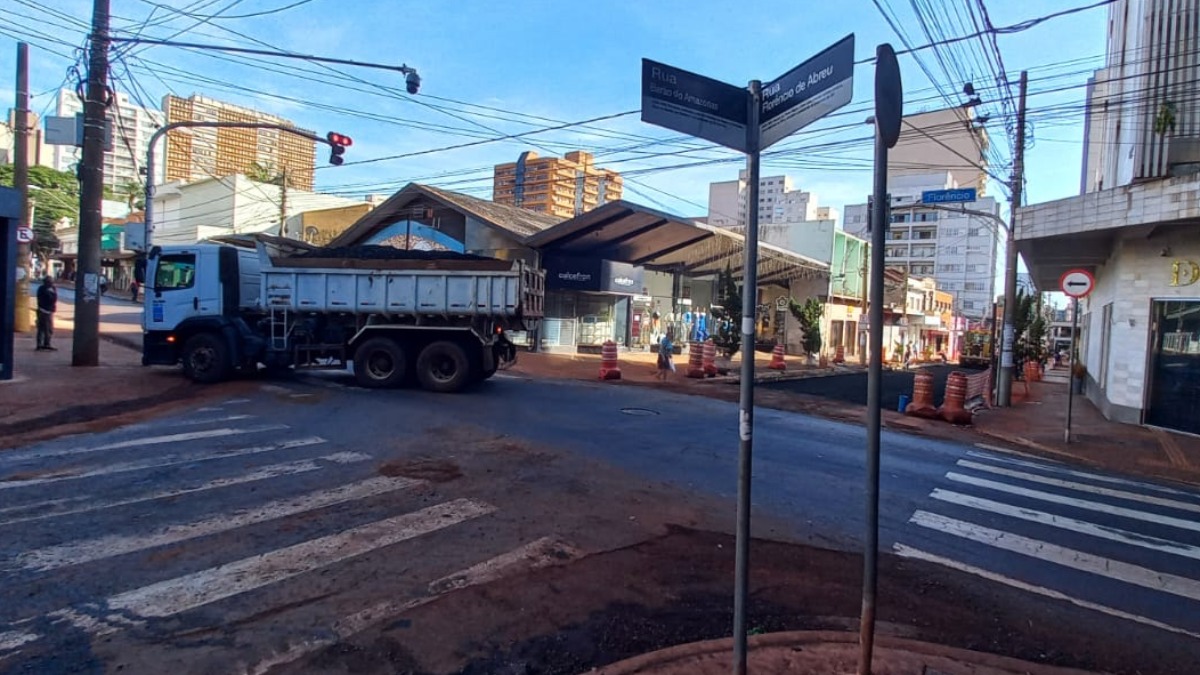 Cruzamento das ruas Barão do Amazonas