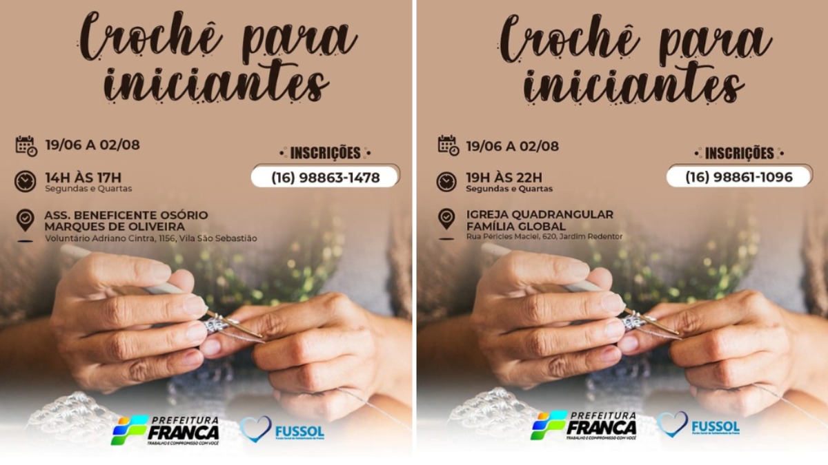cursos de crochê e boneca