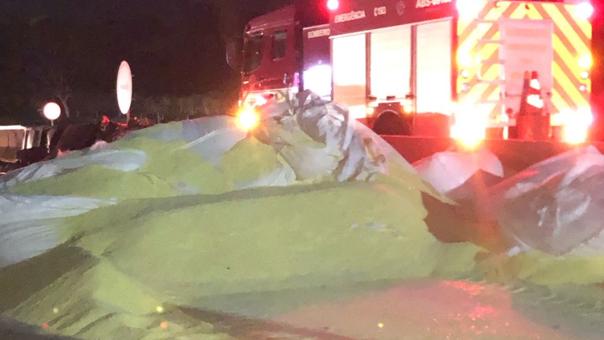 acidente enxofre rodovia