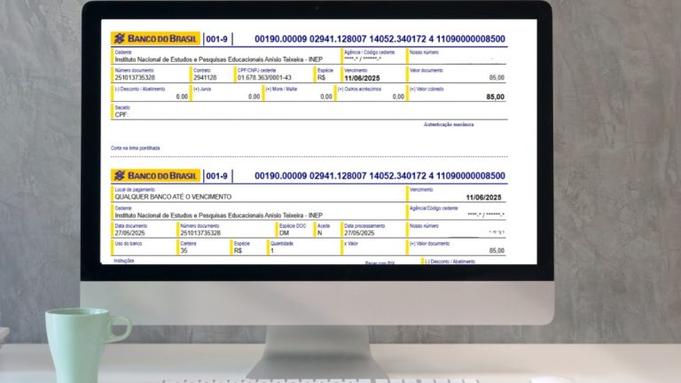 Prazo para pagar taxa de inscrição