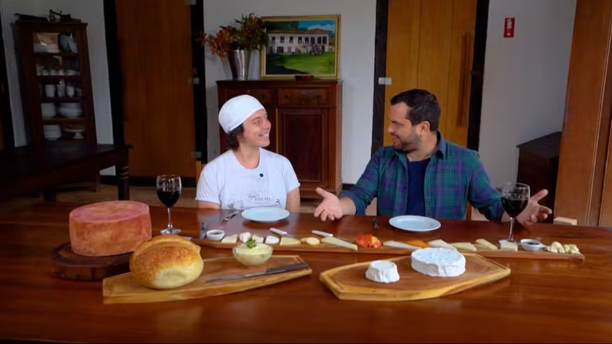 Produção de queijo