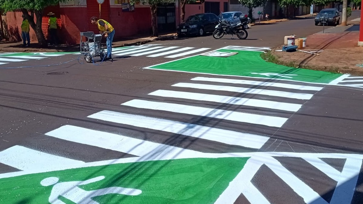 trânsito de pedestres