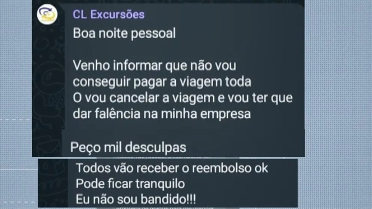 agência cancela viagem