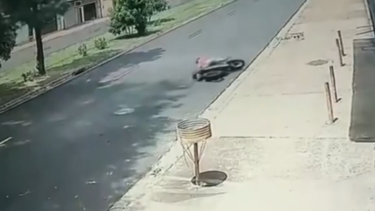 Fio rompido motociclista