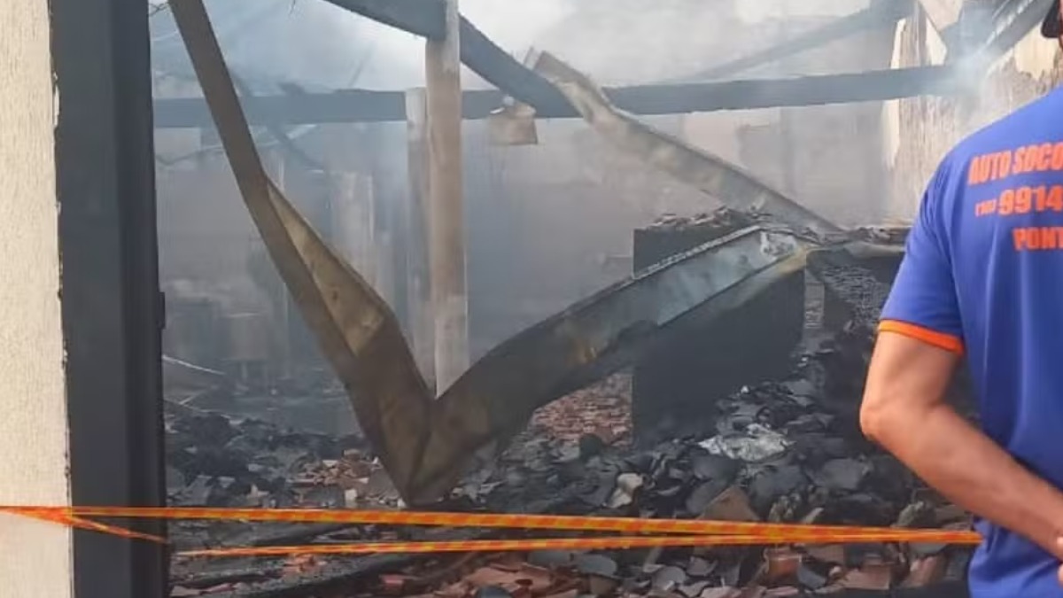 Incêndio atinge fábrica de borrachas