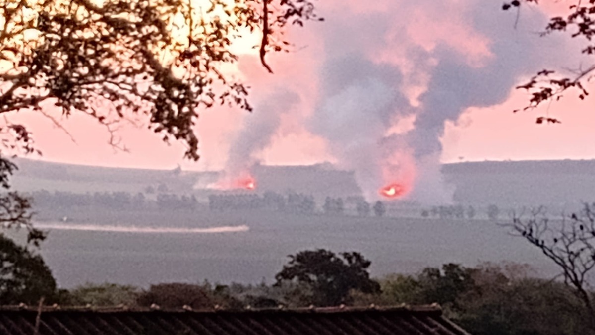 incêndio canavial