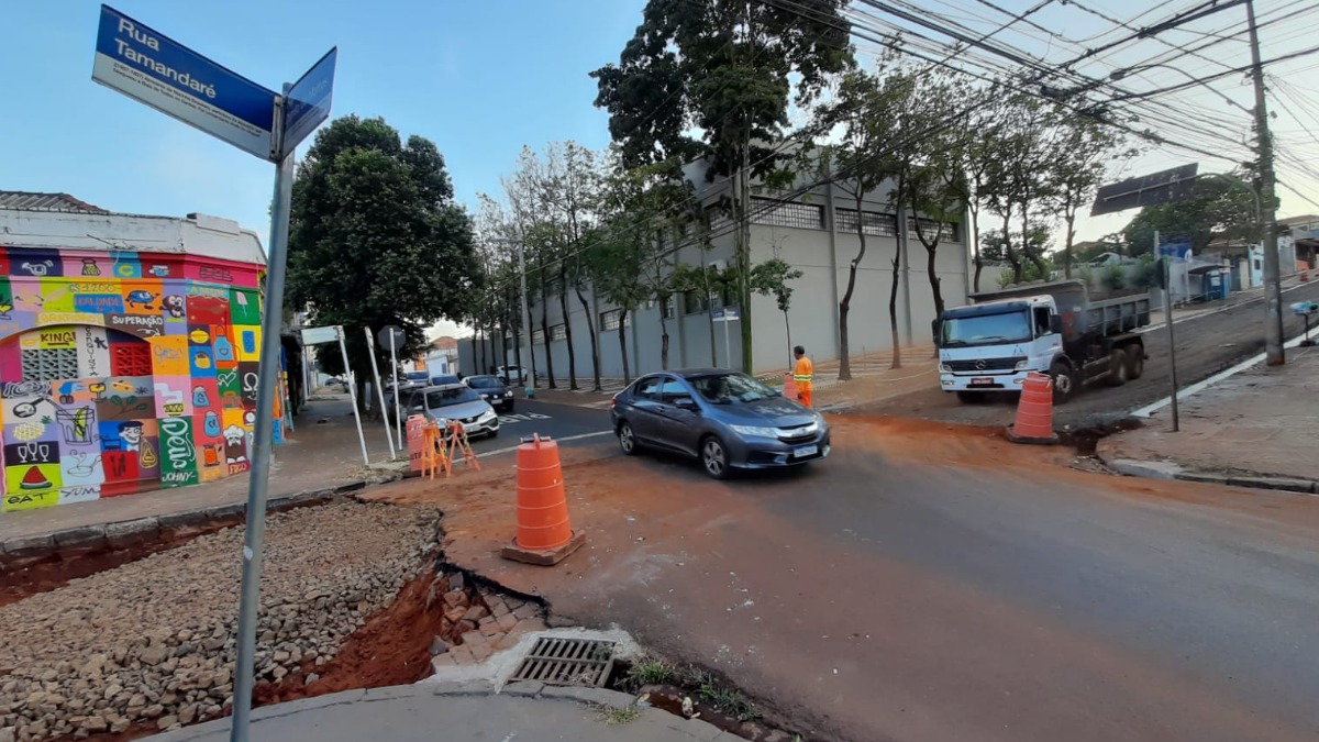 interdição rua Tamandaré