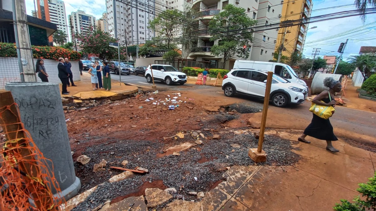 obras na rua São José