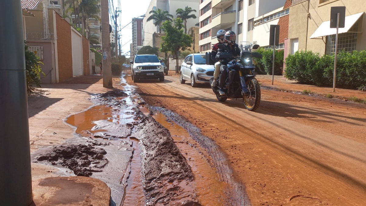 Sem escoamento adequado