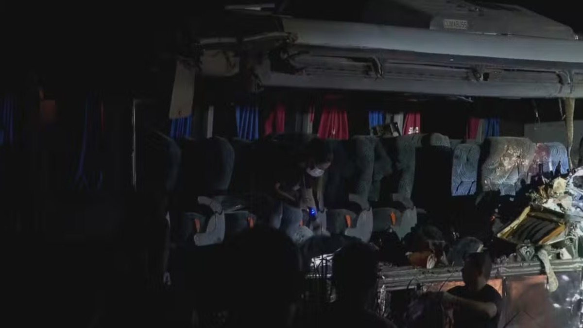 Interdição na ponte da rodovia Fábio