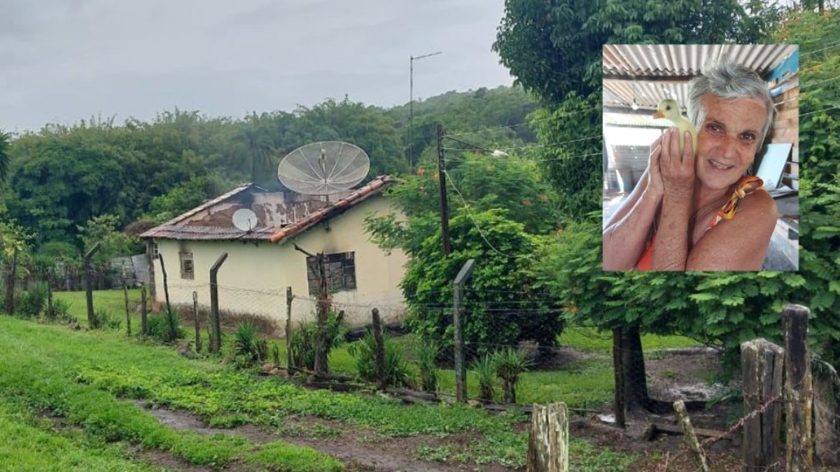 Corpo de idosa é encontrado carbonizado
