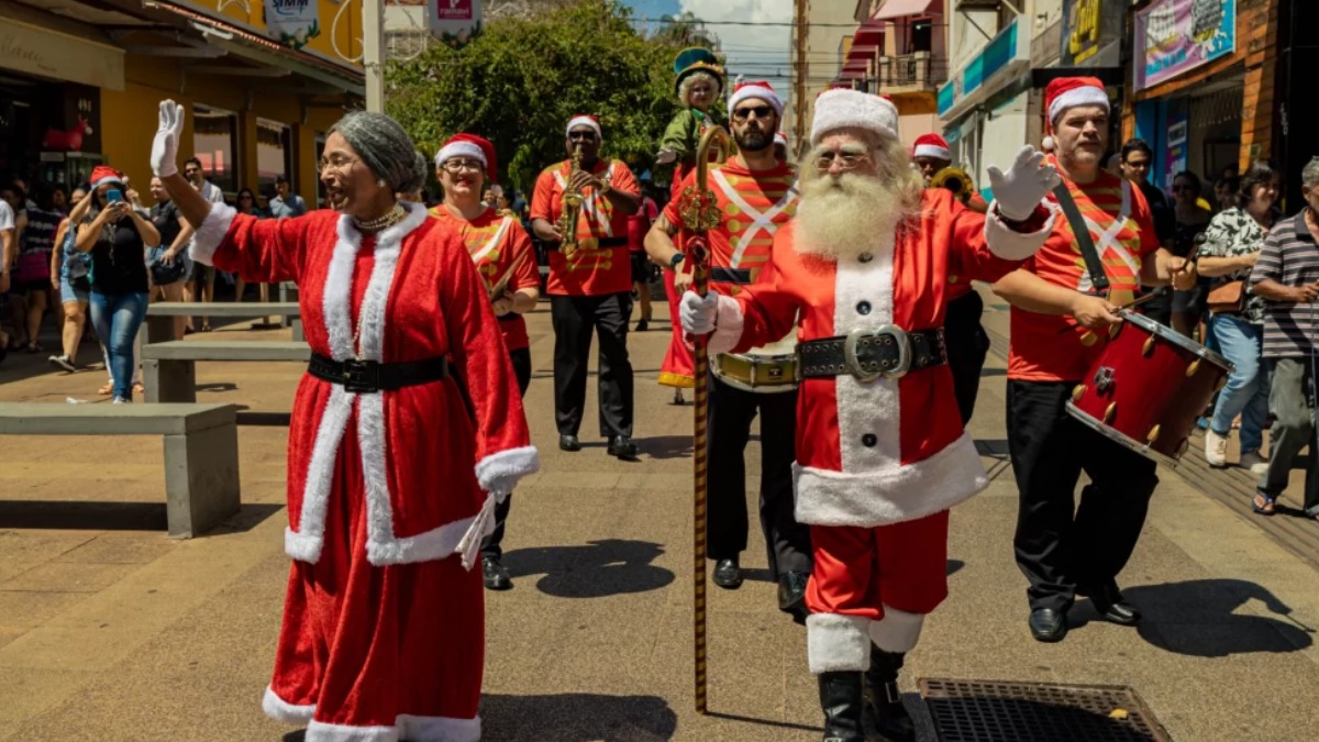 Papai Noel chegará ao Centro de