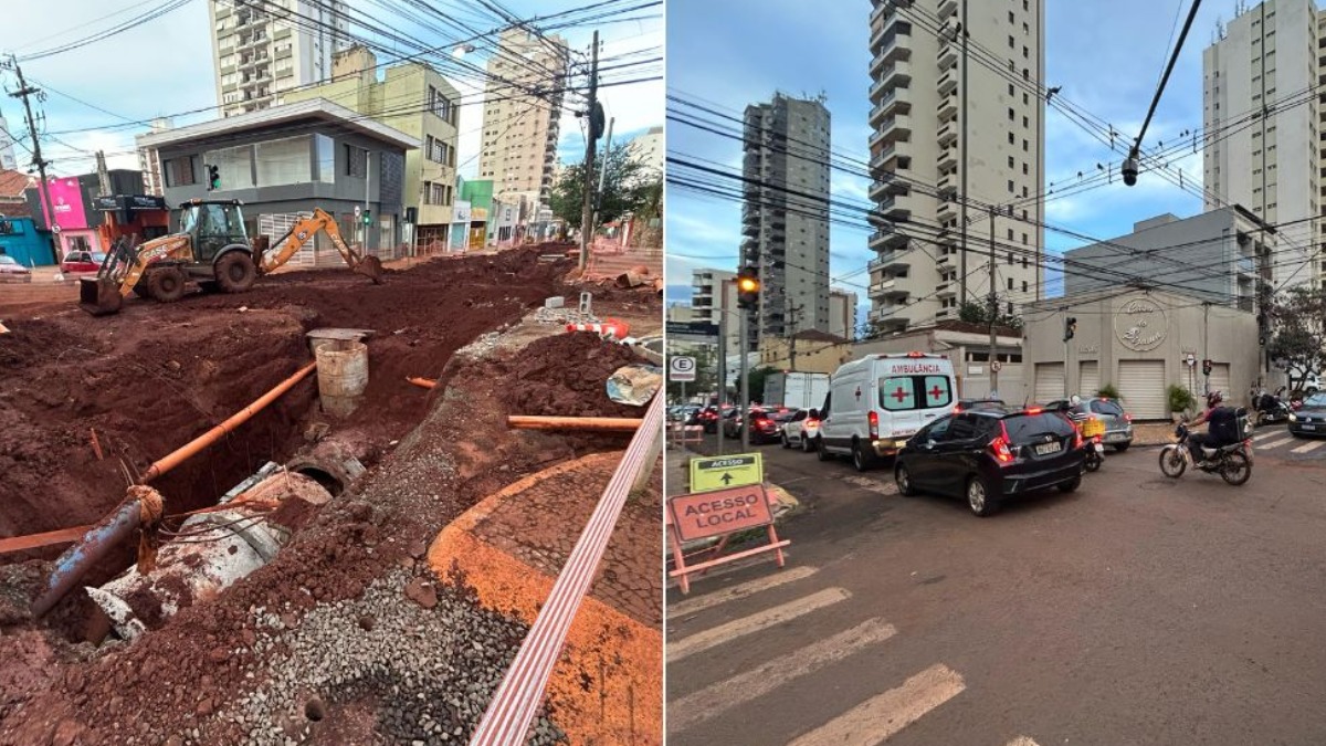 Obra na rua São José deixa
