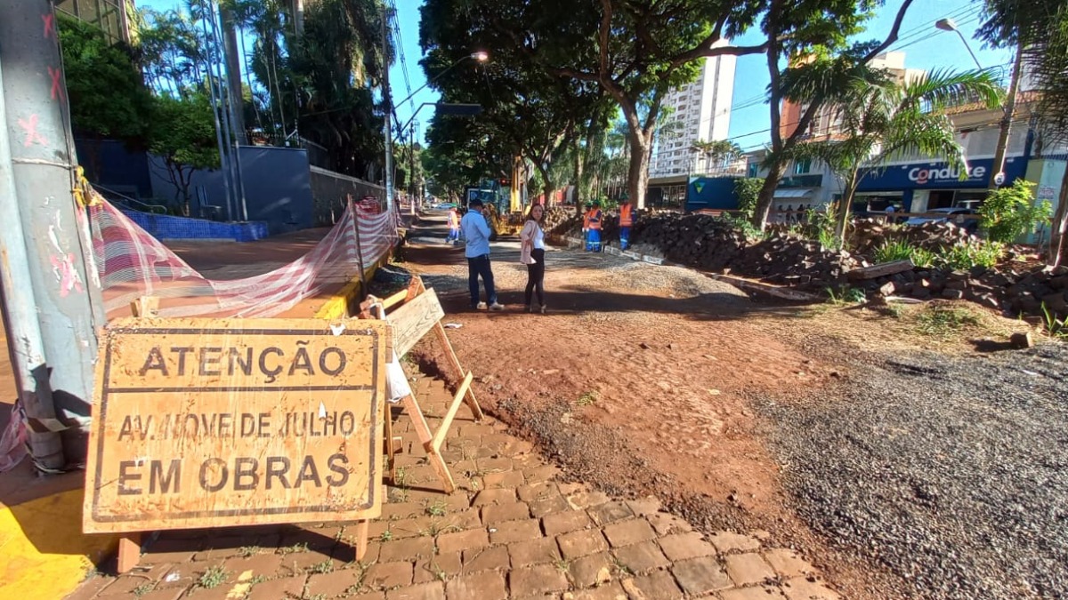 obras da 9 de Julho