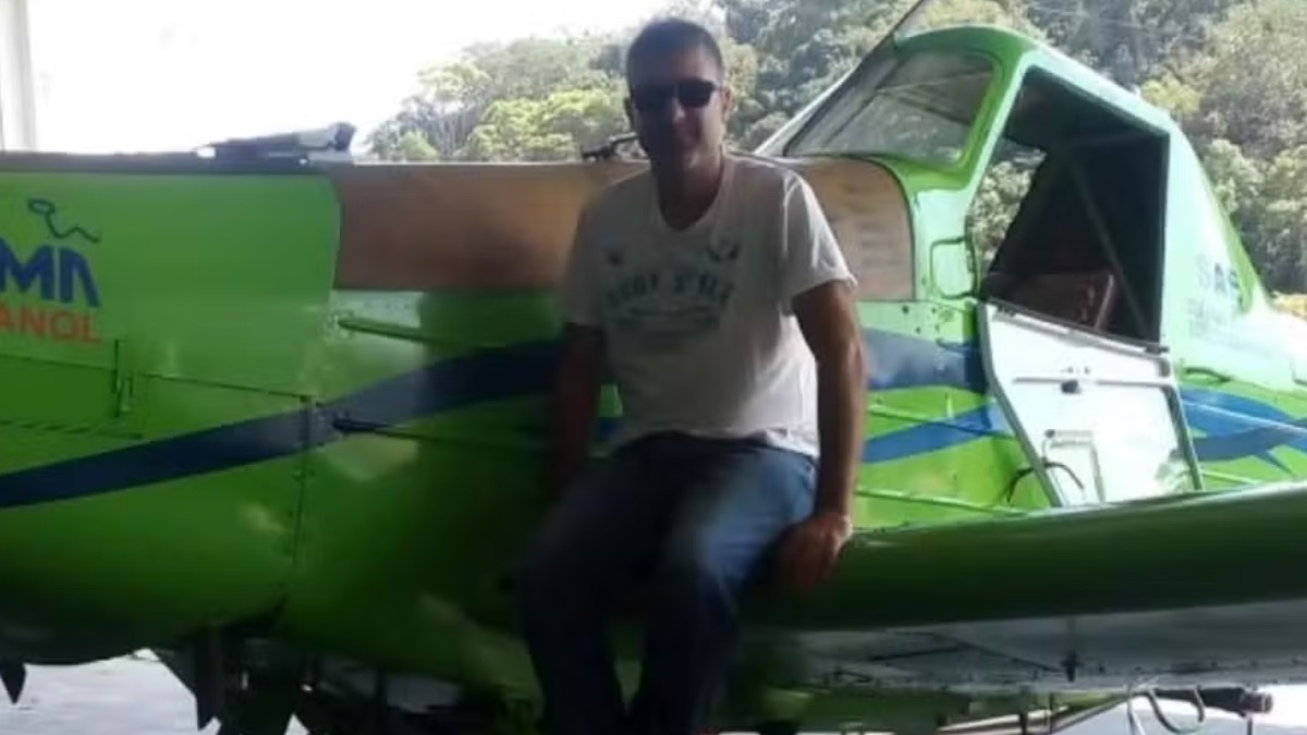 Piloto morto em queda de avião