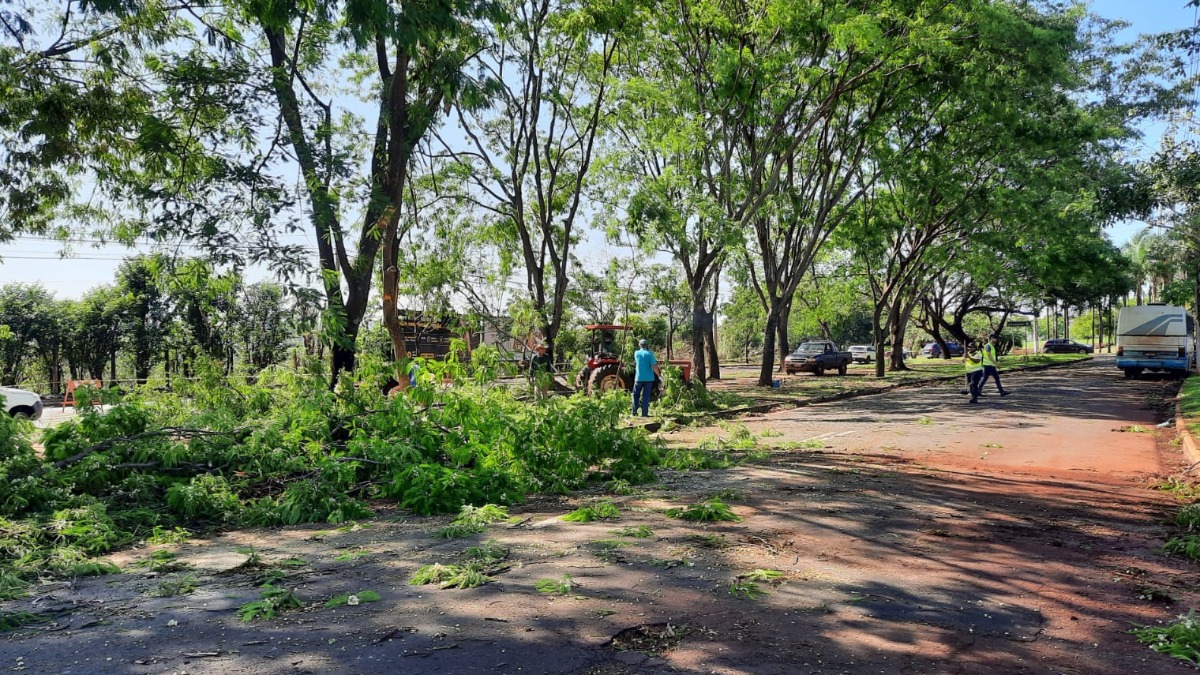 interdição avenida Luiz Eduardo