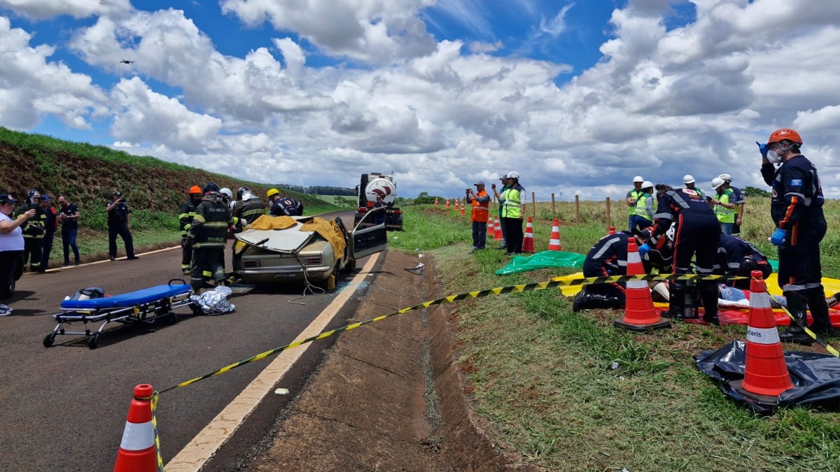 Concessionária e entidades fazem simulado de
