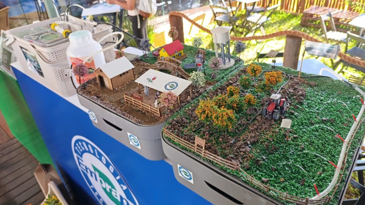 Tecnologia no estande de Embrapa oferece