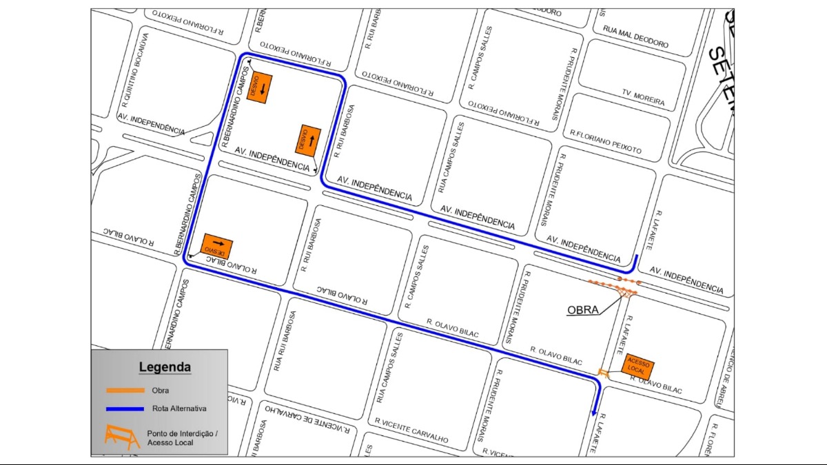 bloqueio rua Lafaiete