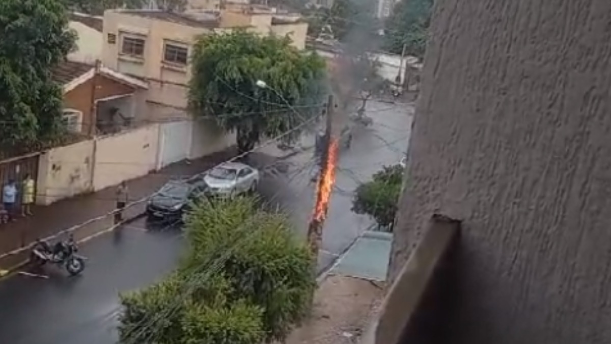Incêndio poste Jardim Irajá