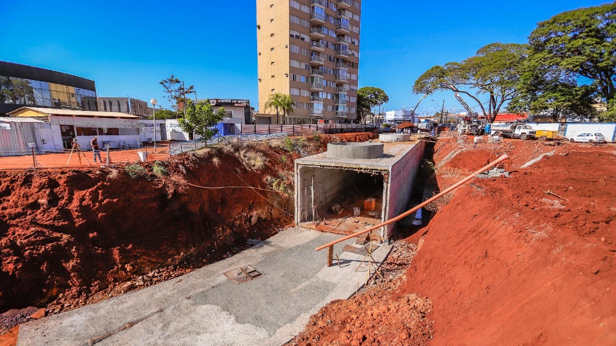 construção de túnel
