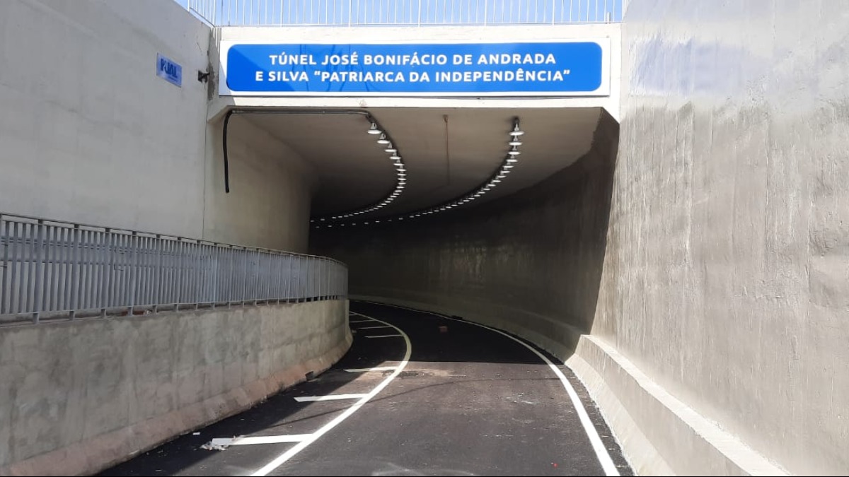 inauguração túnel Independência Presidente Vargas