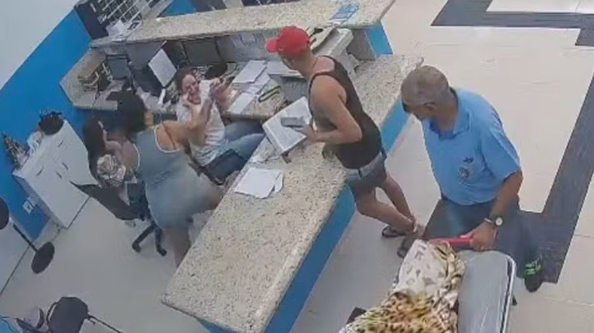 agressão a recepcionista