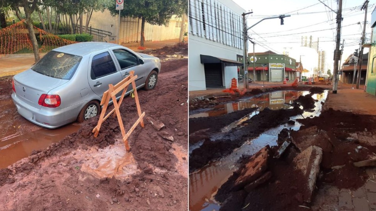 vazamento água rua Lafaiete