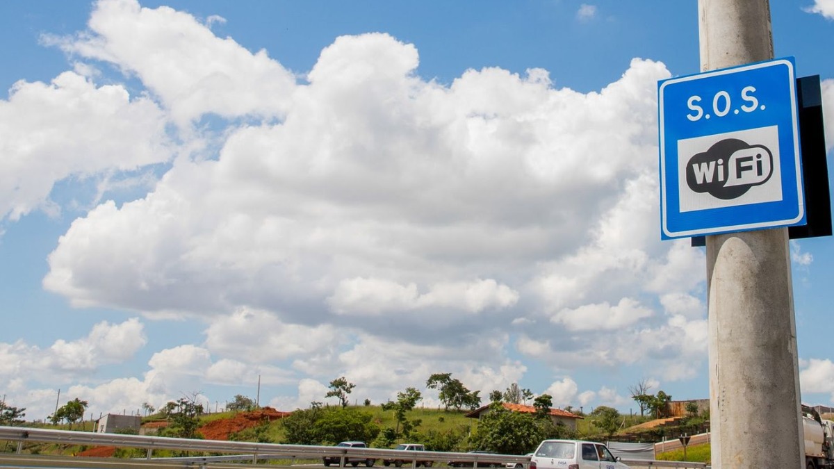 Wi-Fi gratuito em rodovias