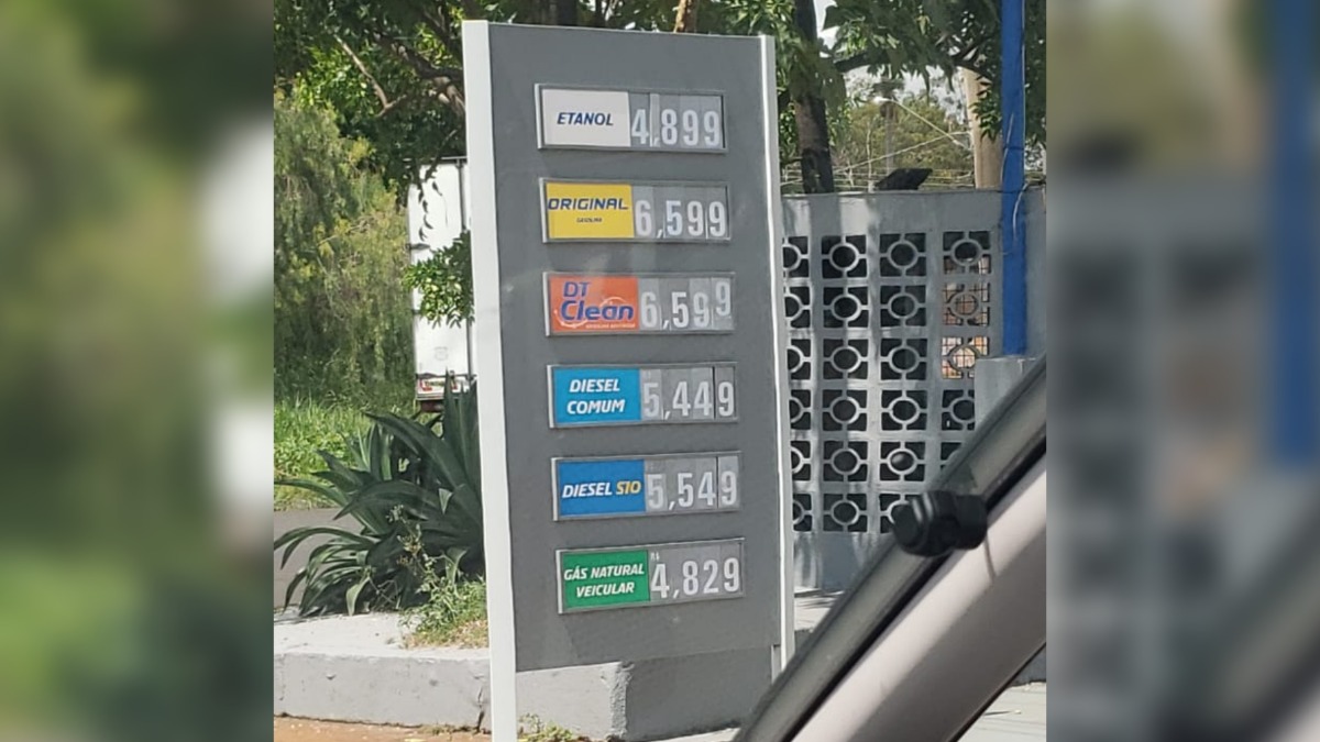 Preço combustível Ribeirão