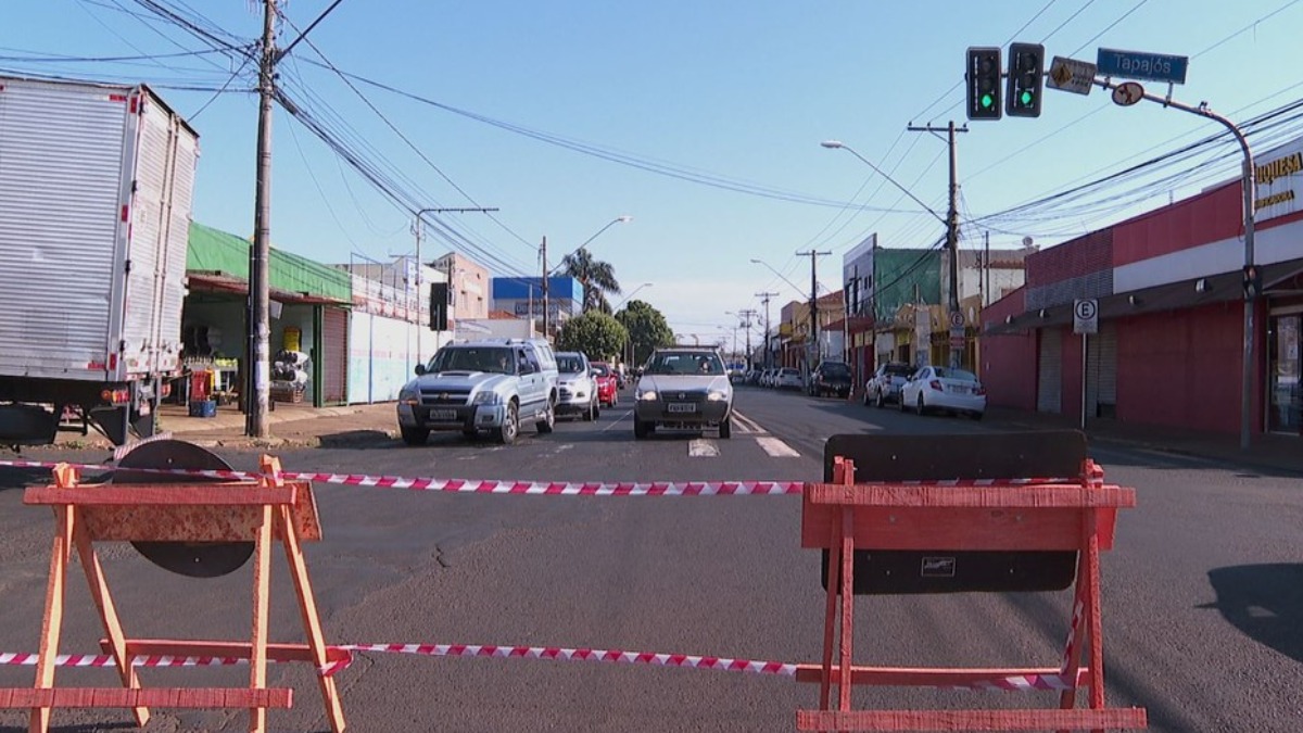 obras na Av. Dom Pedro
