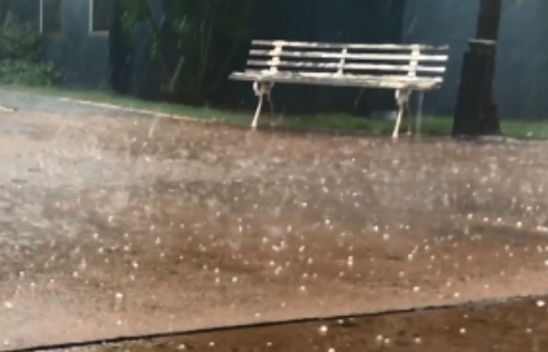 chuva com granizo