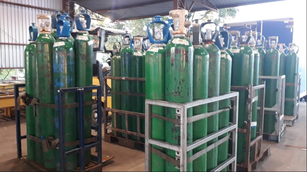 cilindros de oxigênio
