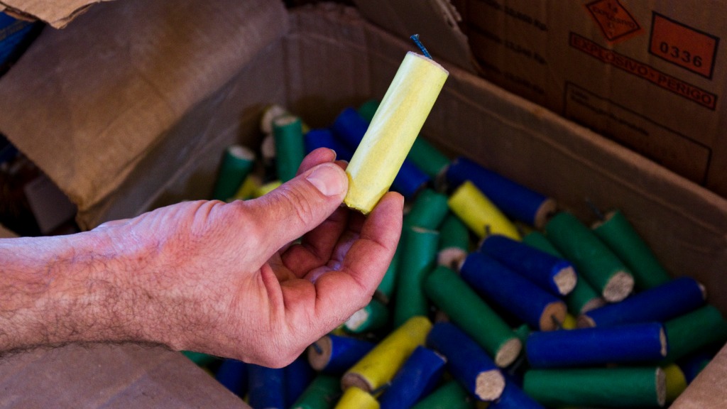 queimaduras por fogos de artifício